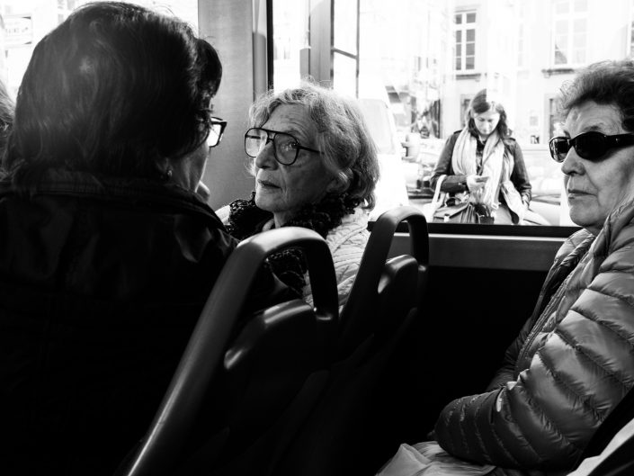 People in buses of Luxembourg by Remera Photographer