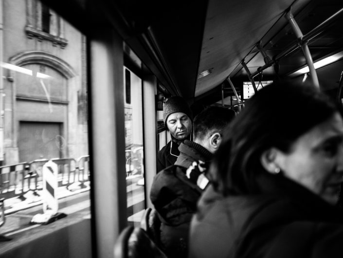 People in buses of Luxembourg by Remera Photographer